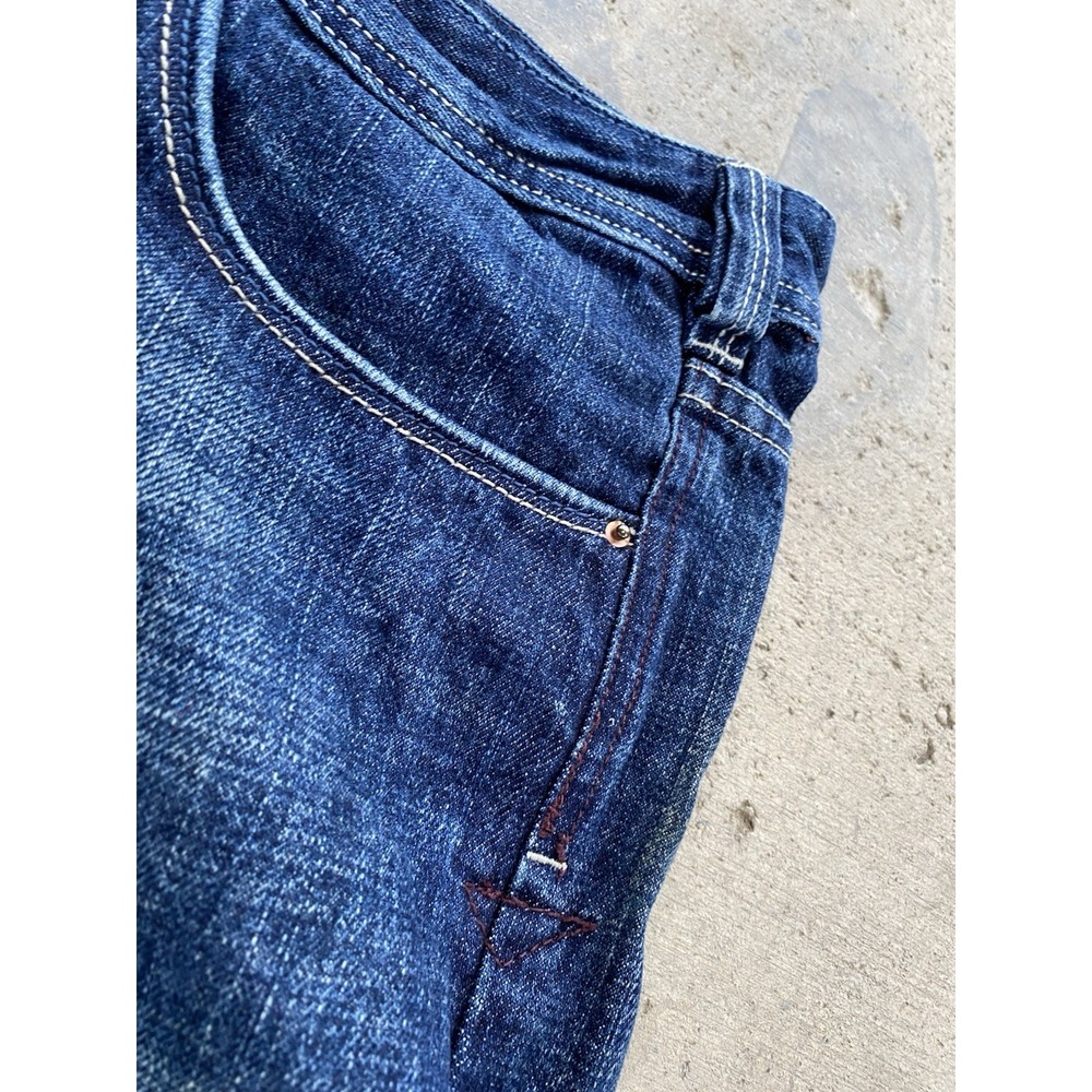 Vintage Y2K Diesel Industry Bootcut Denim Jeans EMBROIDERED Logo StreetwearFaded - Picture 12 of 13